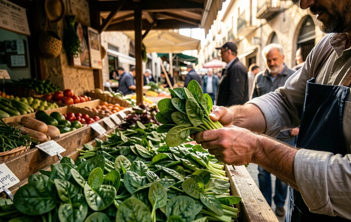 Selección de ingredientes frescos